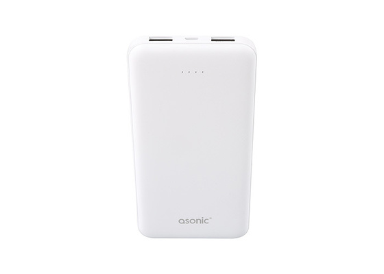 Asonic AS-P10 10000mAh 2*USB Output Powerbank Taşınabilir Pil Şarj Cihazı Beyaz