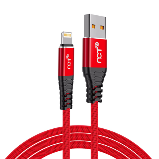 NCT PLUS LIGHTNING 3A RED DATA VE SARJ KABLOSU KIRMIZI