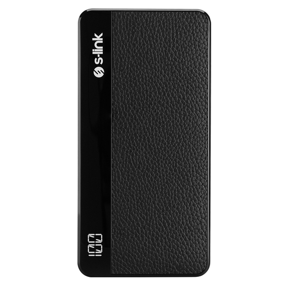 S-link IP-G59L 10000mAh 2*Usb Port+Micro+Type C 2 in 1 Kablolu Siyah LCD Göstergeli Taşınabilir Pil