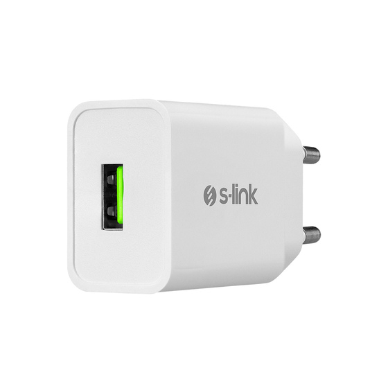 S-LINK SL-EC10L 1100MA EV SARJ + 2A LIGHTNING USB KABLOLU BEYAZ SARJ ADAPTOR SETI