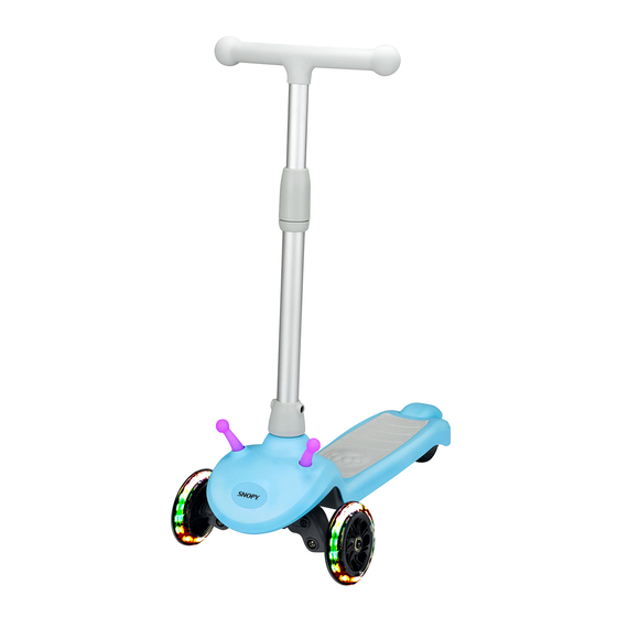 Snopy Omi Series ABK1Mavi 6km/h 100w LG Bataryalı Taşınabilir Elektrikli Çocuk Scooter