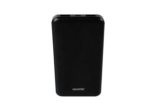 Asonic AS-P10 10000mAh 2*USB Output Powerbank Taşınabilir Pil Şarj Cihazı Siyah