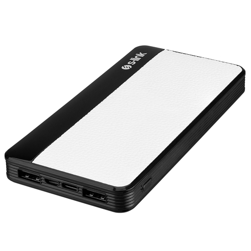 S-link IP-G59L 10000mAh 2*Usb Port+Micro+Type C 2 in 1 Kablolu Beyaz LCD Göstergeli Taşınabilir Pil