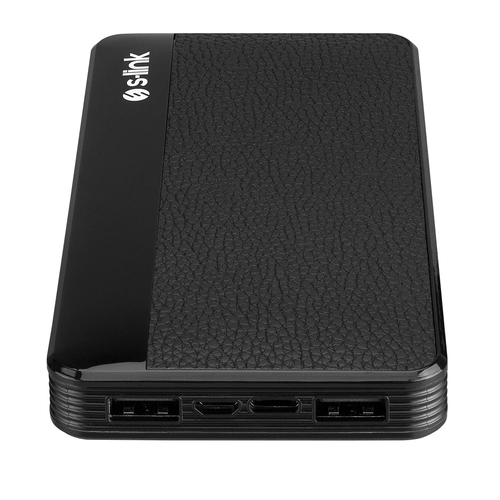 S-link IP-G59L 10000mAh 2*Usb Port+Micro+Type C 2 in 1 Kablolu Siyah LCD Göstergeli Taşınabilir Pil