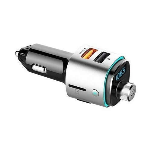 S-link SL-BT225 Rainbow Bluetooth V5 Çift Usb QC3.-03.6V-12V/3A Fm Transmitter