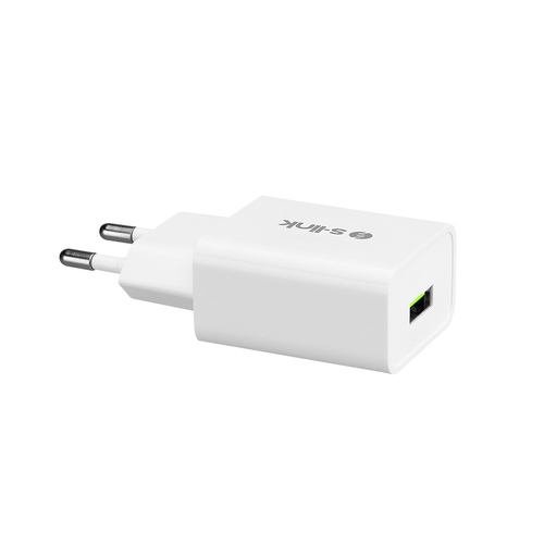 S-LINK SL-EC10L 1100MA EV SARJ + 2A LIGHTNING USB KABLOLU BEYAZ SARJ ADAPTOR SETI