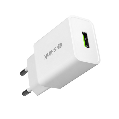 S-LINK SL-EC10L 1100MA EV SARJ + 2A LIGHTNING USB KABLOLU BEYAZ SARJ ADAPTOR SETI