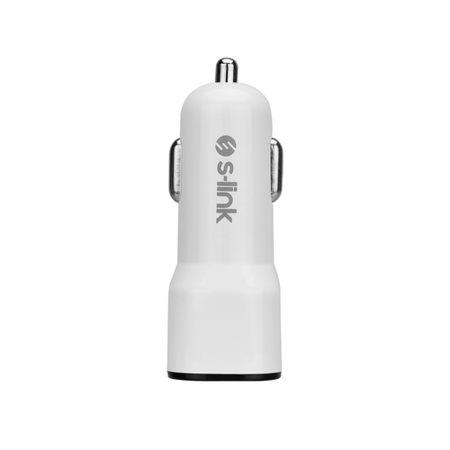 S-link SL-EC30M Micro USB Kablolu 3.4A 2 USB Beyaz Araç Şarj Cihazı