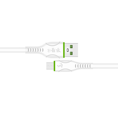 S-LINK SL-X201 2A USB TO MICRO USB GUVENLI HIZLI DATA + SARJ KABLOSU