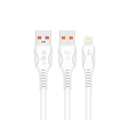 S-LINK SL-X242 2.4A LIGHTNING GUVENLI HIZLI DATA + SARJ KABLOSU