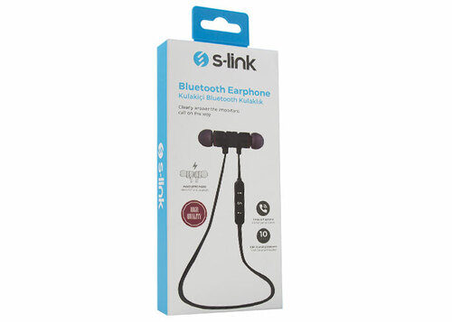 S-LINK SW-BT14 MOBIL TELEFON UYUMLU MIKNATISLI SIYAH BLUETOOTH KULAKLIK